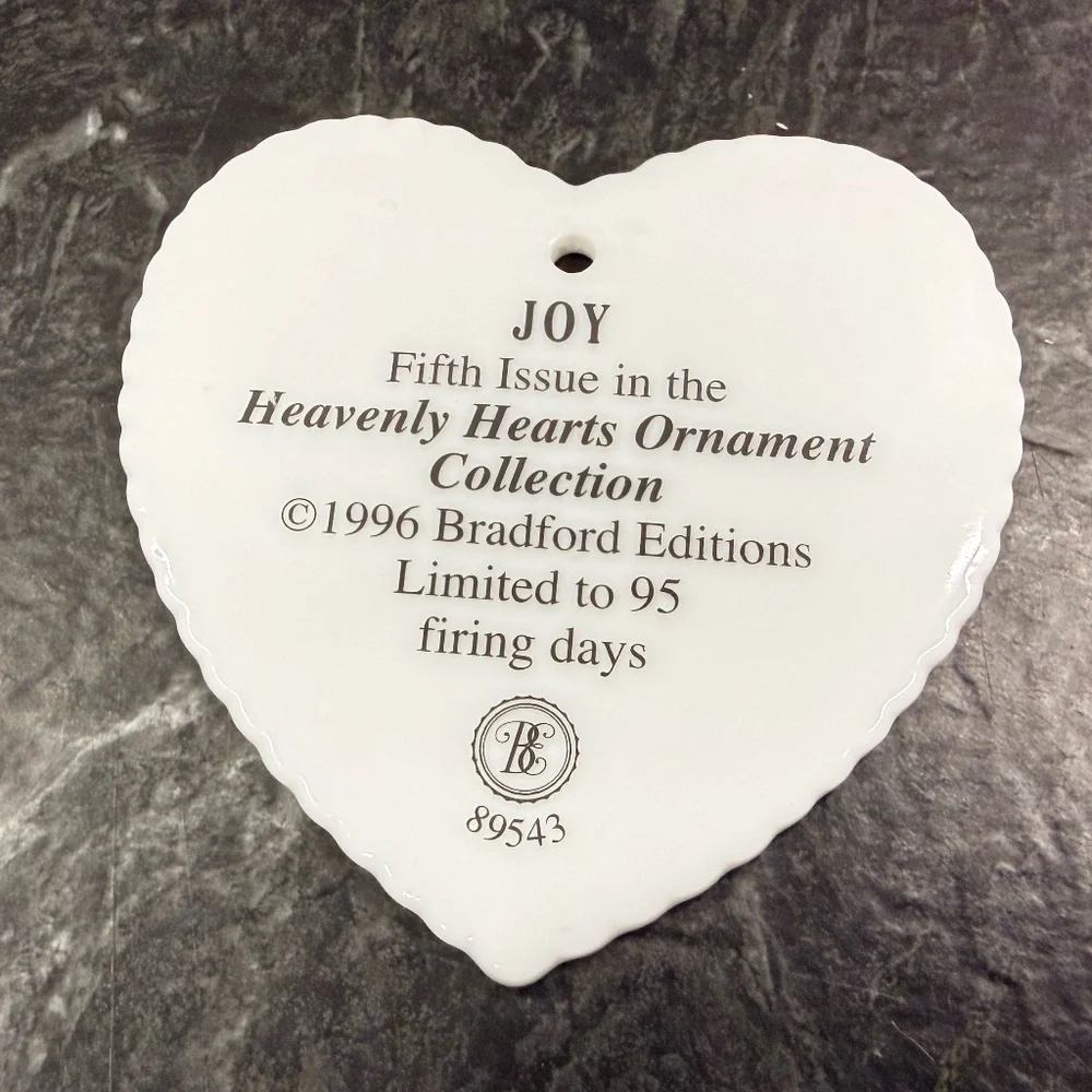 1996 THE BRADFORD EDITIONS “Joy” and “Prudence” Ornaments